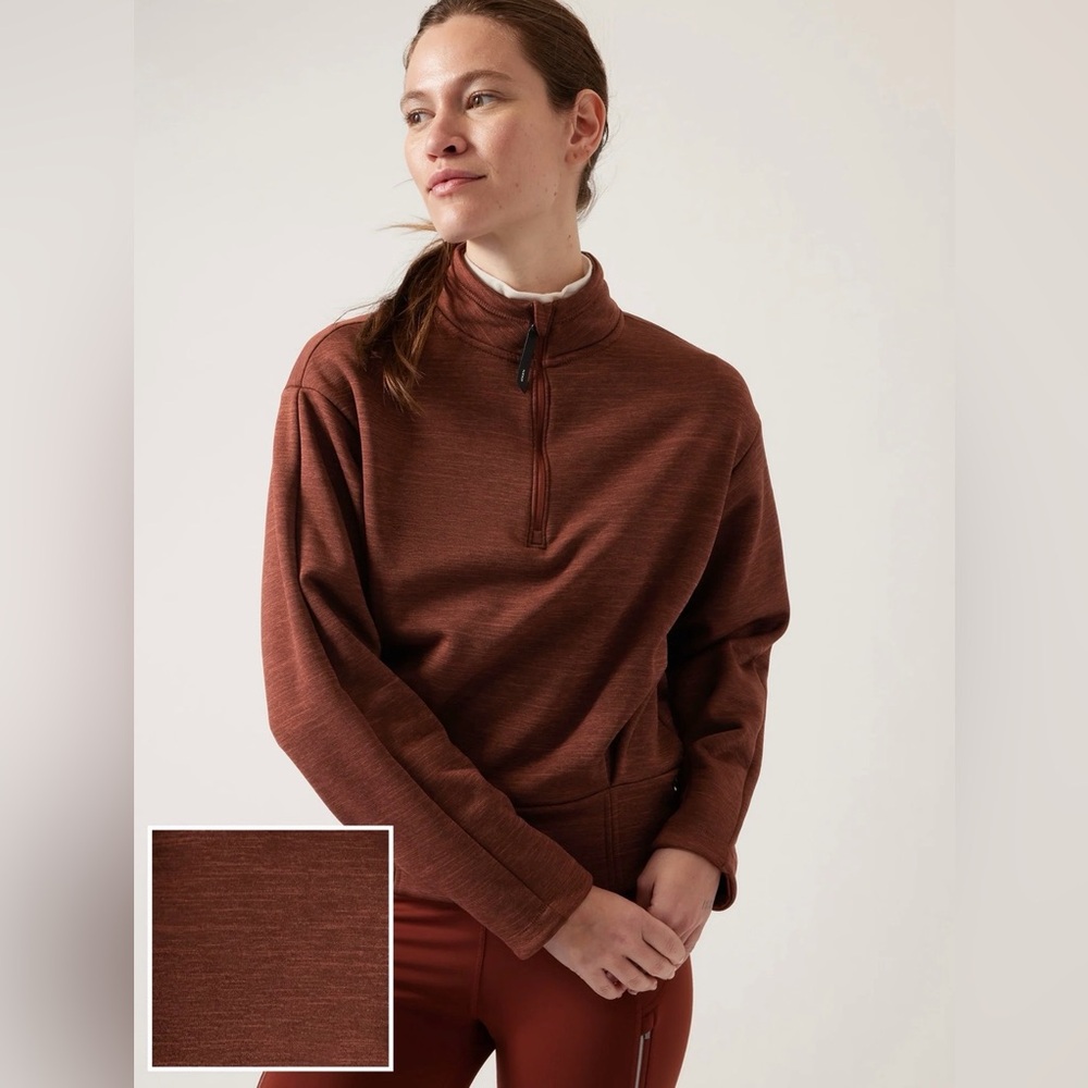 Athleta Women’s Altitude Polartec Half-Zip Sweatshirt, Size M, EUC, Athleisure